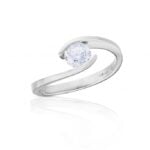 Diamantový prsten model VVDiamonds 62 - 14k bílé zlato