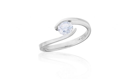 Diamantový prsten model VVDiamonds 62 - 14k bílé zlato