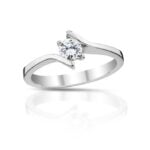 Diamantový prsten model VVDiamonds 17 - 14k bílé zlato