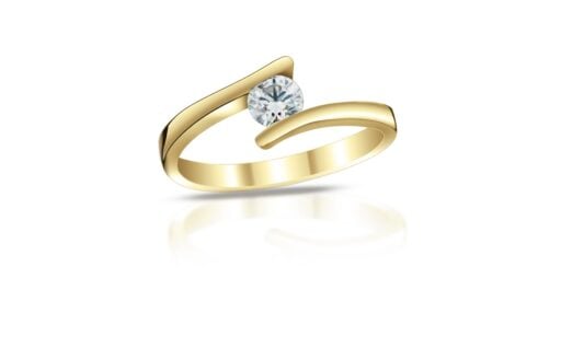 Diamantový prsten model VVDiamonds 31 - 18k žluté zlato