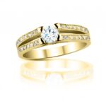Diamantový prsten model VVDIamonds 28 - 18k žluté zlato
