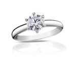 Diamantový prsten model VVDiamonds 29 - 14k bílé zlato