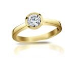 Diamantový prsten model VVDiamonds 44 - 18k žluté zlato