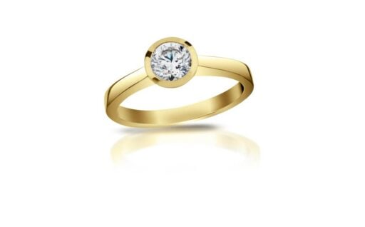 Diamantový prsten model VVDiamonds 44 - 18k žluté zlato