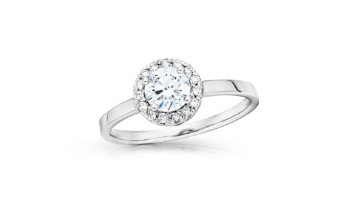 zlatý prsten s diamantem 0.52ct F/VVS1 s GIA certifikátem