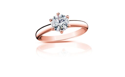 Diamantový prsten model VVDiamonds 29 - 14k růžové zlato