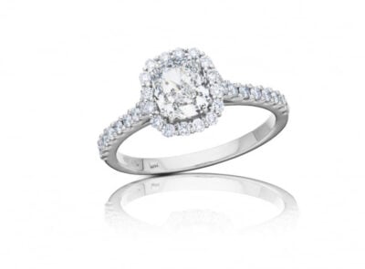 zlatý prsten s diamantem 1.03ct F/VVS1 s GIA certifikátem