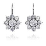 Diamantové náušnice model VVDiamonds 13 - 14k bílé zlato