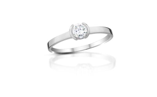 Diamantový prsten model VVDiamonds 2 - bílé zlato
