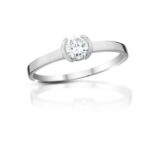 Diamantový prsten model VVDiamonds 2 - bílé zlato