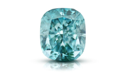 Modrý diamant 0.13ct Fancy Intense Green-Blue/VS2 s GIA certifikátem