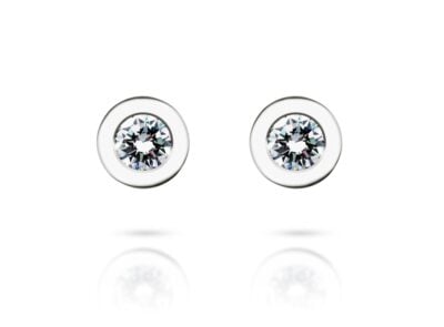 Diamantové náušnice model VVDiamonds 2 - 14k bílé zlato