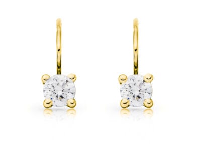 Diamantové náušnice model VVDiamonds 20 - 18k žluté zlato