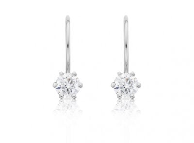 Diamantové náušnice model VVDiamonds 19 - 14k bílé zlato