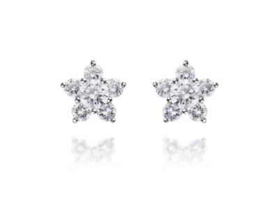 Diamantové náušnice model VVDiamonds 11 - 14 k bílé zlato