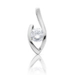 Diamantový přívěsek model VVDiamonds 20 - 14k bílé zlato