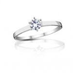 Diamantový prsten model VVDiamonds L29 - 14k bílé zlato