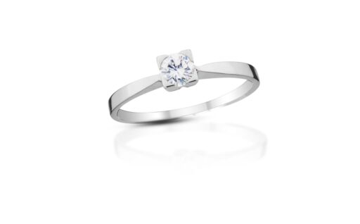 Diamantový prsten model VVDiamonds 7 - 14k bílé zlato