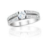 Diamantový prsten model VVDIamonds 28 - 14k bílé zlato