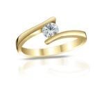 Diamantový prsten model VVDiamonds 31 - 18k žluté zlato