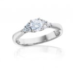 Diamantový prsten model VVDiamonds 58 - 14k bílé zlato