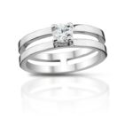 Diamantový prsten model VVDiamonds 25 - 14k bílé zlato