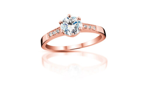 Diamantový prsten model VVDiamonds 33 - 14k růžové zlato