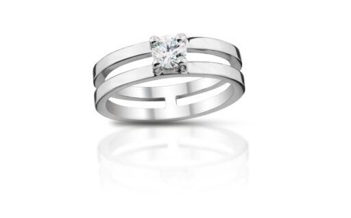 Diamantový prsten model VVDiamonds 25 - 14k bílé zlato