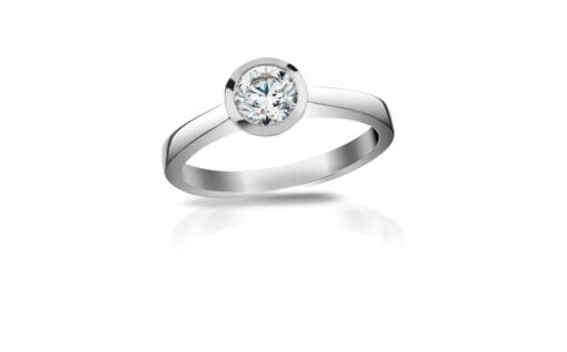 Diamantový prsten model VVDiamonds 44 - 14k bílé zlato