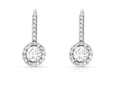 zlaté náušnice 0.76ct D/VVS1 s GIA certifikáty