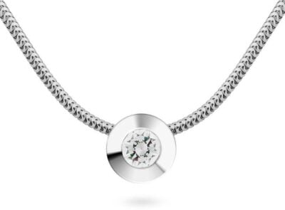 Diamantový přívěsek model VVDiamonds 9 - 14k bílé zlato