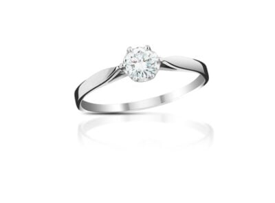 Diamantový prsten model VVDiamods 9 - 14k bílé zlato