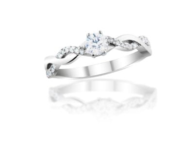 Diamantový prsten model VVDiamonds 49 - 14k bílé zlato