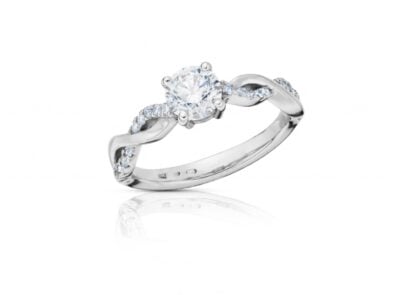 Diamantový prsten model VVDiamonds 63 - 14k bílé zlato