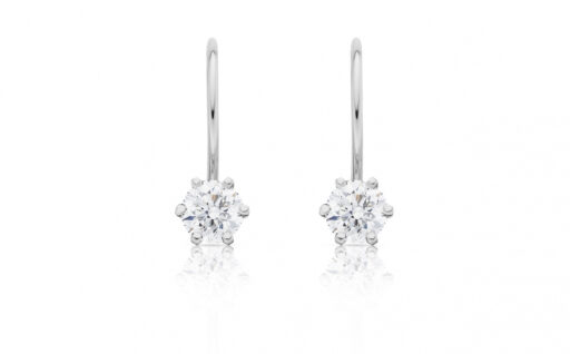 Diamantové náušnice model VVDiamonds 19 - 14k bílé zlato