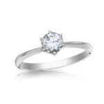 Diamantový prsten model VVDiamonds 81 - 14k bílé zlato