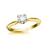 Diamantový prsten model VVDiamonds 80 - 18k žluté zlato