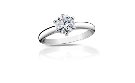 Diamantový prsten model VVDiamonds 29 - 14k bílé zlato