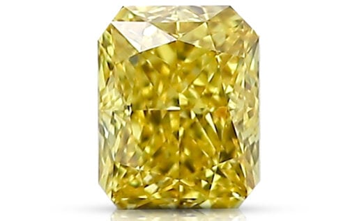 Žlutý diamant 0.55ct Fancy Vivid Yellow/VS2 s GIA certifikátem