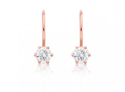 Diamantové náušnice model VVDiamonds 19 - 14k růžové zlato
