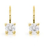 Diamantové náušnice model VVDiamonds 20 - 18k žluté zlato