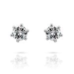 Diamantové náušnice model VVDiamonds 9 - 14 k bílé zlato