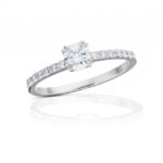 Diamantový prsten model VVDiamonds 61 - 14k bílé zlato