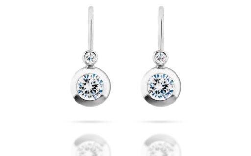 Diamantové náušnice model VVDiamonds 3 - 14k bílé zlato