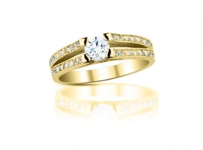 Diamantový prsten model VVDIamonds 28 - 18k žluté zlato