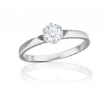 Diamantový prsten model VVDiamonds 59 - 14k bílé zlato