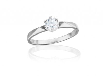 Diamantový prsten model VVDiamonds 59 - 14k bílé zlato