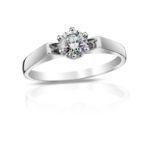 Diamantový prsten model VVDiamonds 11 - 14k bílého zlata