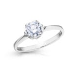 Diamantový prsten model VVDiamonds 82 - 14k bílé zlato