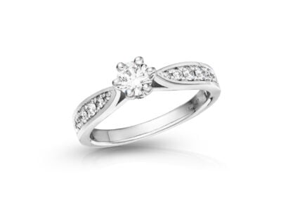 zlatý prsten s diamantem 0.35ct G/IF s GIA certifikátem